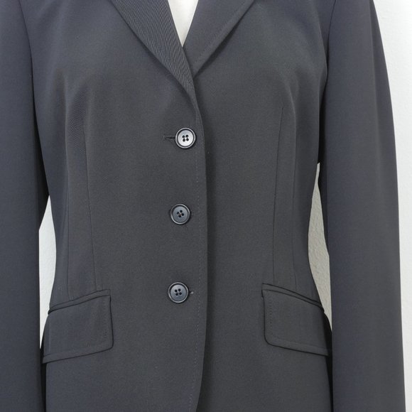 Made in Hungary of Benetton Black Button Up Size 46/US 16 Blazer Suit Jacket - Picture 4 of 9